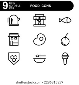 food icon or logo isolated sign symbol vector illustration - high quality black style vector icons