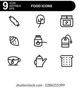 food icon or logo isolated sign symbol vector illustration - high quality black style vector icons