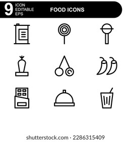 food icon or logo isolated sign symbol vector illustration - high quality black style vector icons