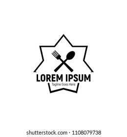 Food icon logo vector