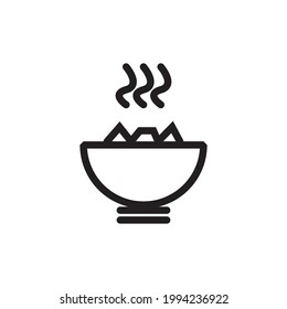 food icon or logo vector illustration of isolated sign symbol, vector illustration with high quality black outline.