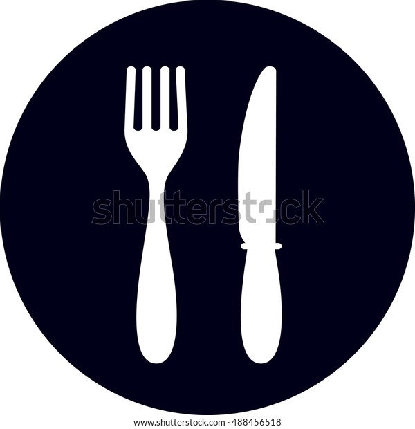 食べ物のアイコン 昼食のアイコン フォークとナイフのアイコン 昼食 のベクター画像素材 ロイヤリティフリー