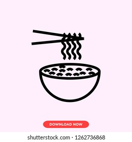 Food icon modern vector style