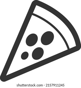 Food icon, pizza icon vector
