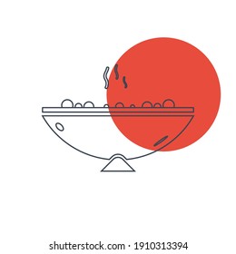Food Icon. Restaurant food, hot food icon. 