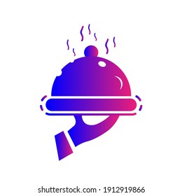 Food Icon. Restaurant food, hot food icon. warm food, dining, lunch icon