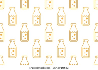 Food icon seamless pattern background. Food seamless pattern background in monoline style design