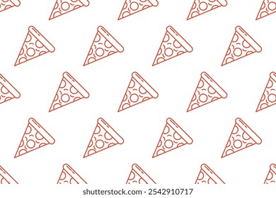 Food icon seamless pattern background. Food seamless pattern background in monoline style design