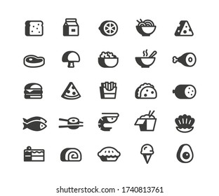 Food Icon set (25 vector icons)