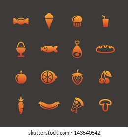 Food icon set