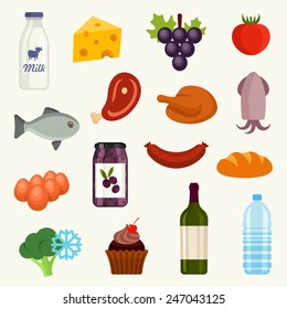 Food icon set