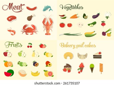 Food icon set
