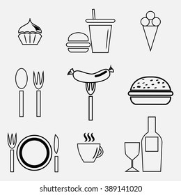 food icon set