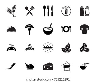 Food icon set