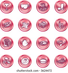 Food Icon Set A set of food and drink icons. No meshes used.