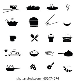 food icon set illustration on white background