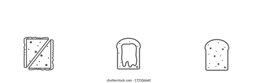 Food icon set \ Minimalism \ Simple Design