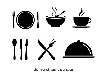 food icon set, Restauran symbol icon set vector
