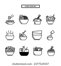 Food Icon Set, True Black Icon