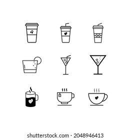Food icon set vector design.