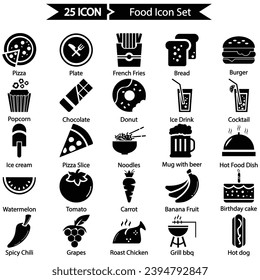 Food Icon Set, Vector graphics