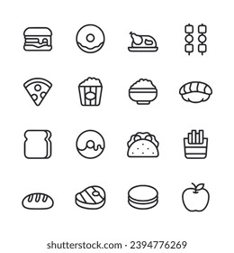 Vektorgrafik von Food-Symbolen