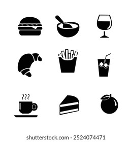 Food  Icon Set Vector Illustration
