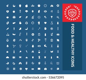 
Food icon set,clean vector