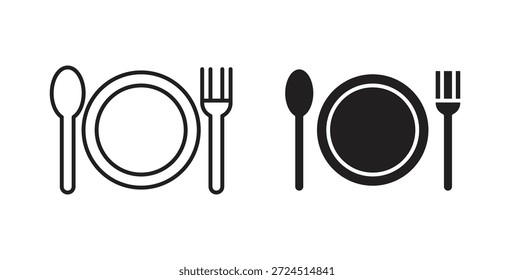Ícone de comida em tendência plana simples design gráfico moderno elemento de logotipo abstrato