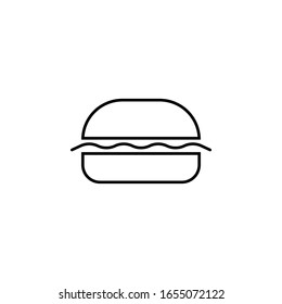 food icon. Simple outline vector of Prohibit set for UI and UX, website or mobile application
