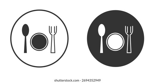 Food icon. Simple vector illustration. Silhouette Icon Set.