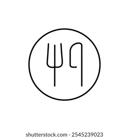 Conjunto de Arte vectorial de línea delgada de Food Icon