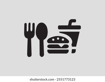 A food icon is a small, visually appealing graphic that represents various aspects of food, dining, or culinary themes. Designed to be simple yet impactful.