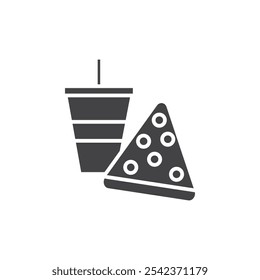 Food icon Symbol mark in filled style