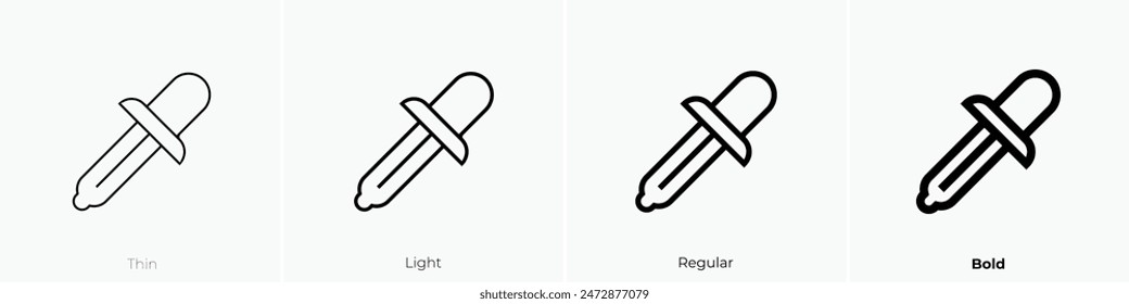 food icon. Thin, Light Regular And Bold style design isolated on white background