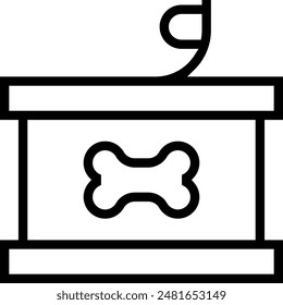 food icon. Thin linear style design isolated on white background