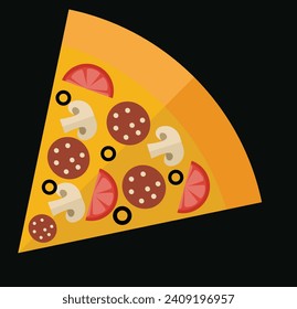Food icon, various types of food icons like burger, pizza, ice-cream, egg,