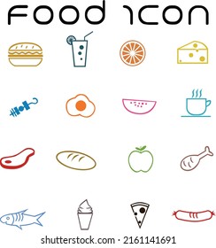 Food Icon, Vector, Easy to edit