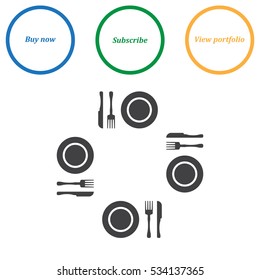 Food Icon Vector flat design style