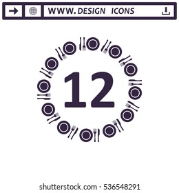 Food Icon Vector flat design style