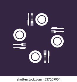 Food Icon Vector flat design style