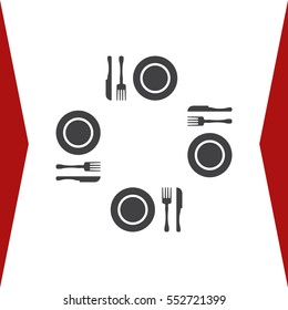 Food Icon Vector flat design style