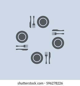 Food Icon Vector flat design style