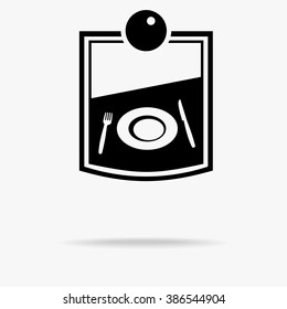 Food Icon Vector. Vector flat illustration.