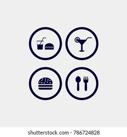 food icon, vector illustration. fast food icon