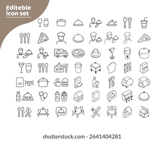 food icon vector set design