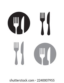 Food icon vector set in white background