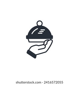Food icon. vector.Editable stroke.linear style sign for use web design,logo.Symbol illustration.