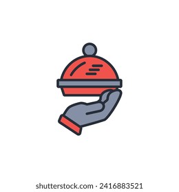 Food icon. vector.Editable stroke.linear style sign for use web design,logo.Symbol illustration.