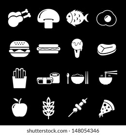 Food Icon - White